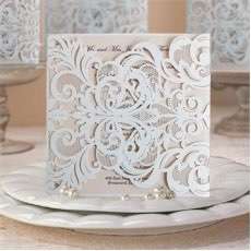 Gatefold Laser Wedding Invitation
